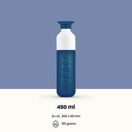 Dopper Original drinking bottle Cosmic Storm 450ml - BPA-free bottle, leak-proof, reusable, slim, lightweight - water bottle for sports, fitness, school, outdoor & office