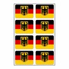 Set of 8 Sticker Germany Federal Eagle Flags Set |