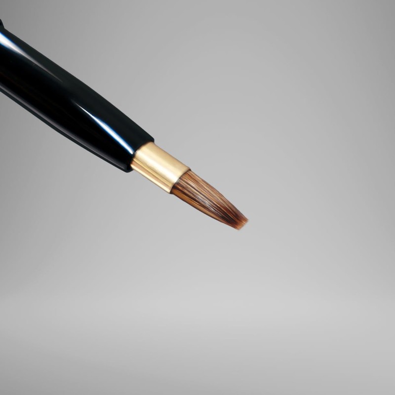 [Kumano Brush Make-up Brush] Cosmetics Extrusion Type Lip Brush, Large