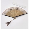 deaizaka.biz Women's Large Cat Face Folding Fan Pattern, Brown with