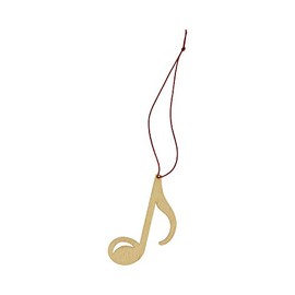 mugesh Pendant Eighth Note Poplar Wood - Great Gift for Musicians