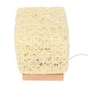 Rattan Table Lamp with LED Bulb USB Powered Decorative Hand