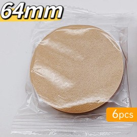 600 Pcs Unbleached Natural Paper, 64mm/2.5" Coffee Filters Round Replacement Compatible with Aerobie Aeropress Coffee and Espresso Makers