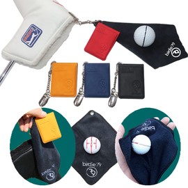 BIRDIE79 Sum Clip -Magnetic Golf Towel-Golf Putter Keeper Metal Leash & Keeper for Secure Golf Accessories -Money Clip(Red)