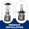 DACIRTY Pack-2 H4 LED Bulb Fixing Mount, Tensile Toughness Nylon