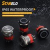 STARELO 10Amp 22MM 7/8'' Latching Push Button Switch 12V 1NO