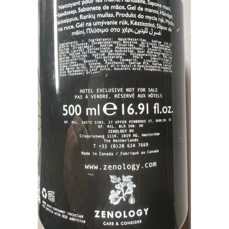 Zenology Fycus Sycomorus Cleansing HAND WASH 16.9oz Exp. Date 8/2027