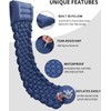 PERMUST Self-inflating sleeping mat, high camping air mattress with integrated