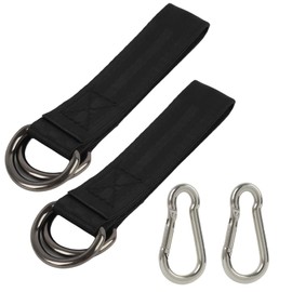 2PCS Heavy-Duty Tree Swing Hanging Straps with Zinc-Alloy Carabiners,Adjustable Polyester Hammock & Swing Strap Kit for Trees, Porches, Patios, Camping, Kids & Adults