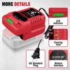 for Bauer 20V Battery Charger - Compact & Lightweight, 1/3