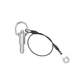 PATIKIL Quick Release Pin 8 x 10mm(5/16" x 0.39"), 304 Stainless Steel Ball Lock Safety Locating Pins with Button 25cm Prevents Loss Rope