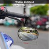 evermotor Motorcycle Handlebar End Mirrors E-Approved E24 360° Adjustable M6