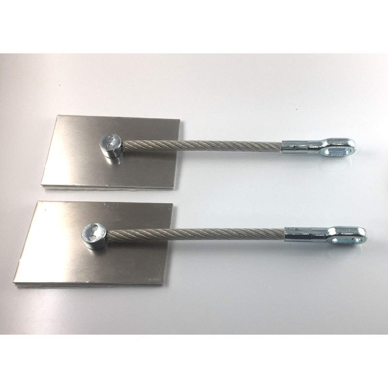 Stainless Steel Refrigerator Door Lock Kit - NO Padlock