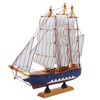 Model Ship Mediterranean Style High Density Natural Pinewood Durable Vibrant