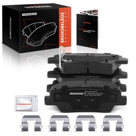Frankberg 4x Brake Pads Brake Pads Rear Axle Compatible with i20 GB IB 2014-2023 i30 GD 2011-2023 Cee'D JD 2012-2018 Rio III UB 2011-2017 Replace# 583023KA35