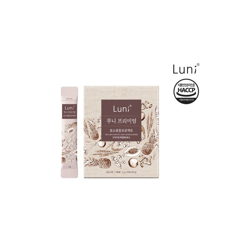 루니 프리미엄 3g / 30포 1Box (30일분) 유산균 발효 소화효소