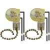 Dotlite 2Pack Ceiling Fan Light Switch Zing Ear ZE-109 ON-Off