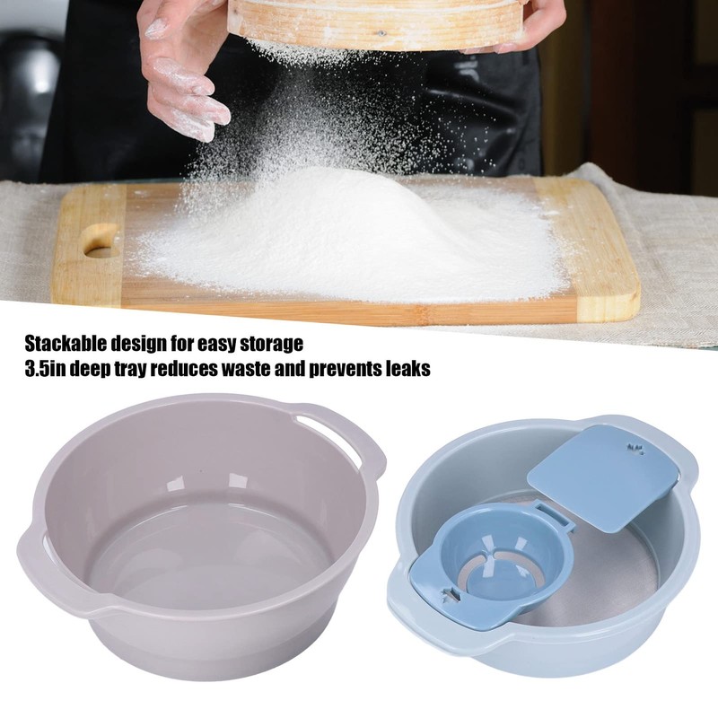 Pollen Sieve, 4-Piece Pollen Sieve Set, 24.5 x 7.8 cm,