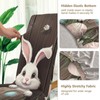 JUMBEAR Easter Cute Rabbit Chair Covers for Dining Room 2PCS,Stretch