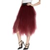 Urban CoCo Women's Sheer Tutu Skirt Tulle Mesh Layered Midi