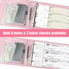 3 Rings Business Check Binder for End-Stub Deskbook Checks with