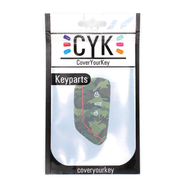 VF Key Case for 3-Button Car Key Silicon Cover Key