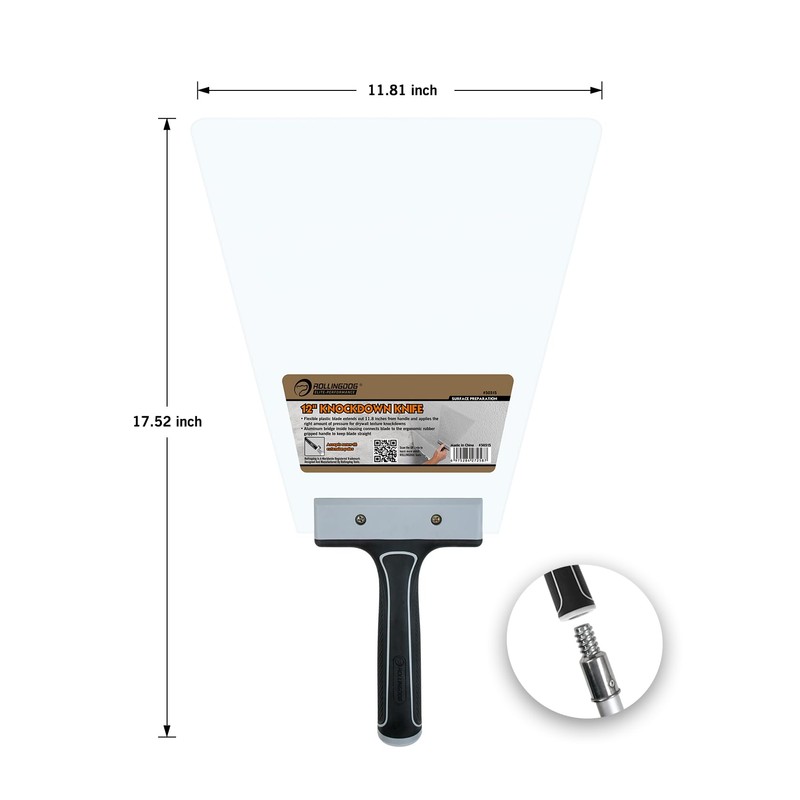 ROLLINGDOG 12 Inch Knockdown Knife - Threaded End Can be