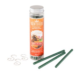 Christmas Tree Ornaments - 6 Scentsicles Scent Sticks Hanging Decorations - (Spiced Pine Cone 0094)