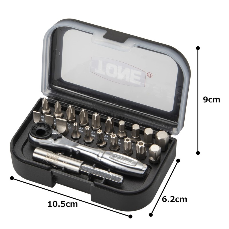 Tone BRS20 Bit Ratchet Set, 1/4 inch (6.35 mm) Bit