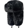 Russian Ushanka Cap Faux Trapper Winter Ear Flap Trooper Aviator