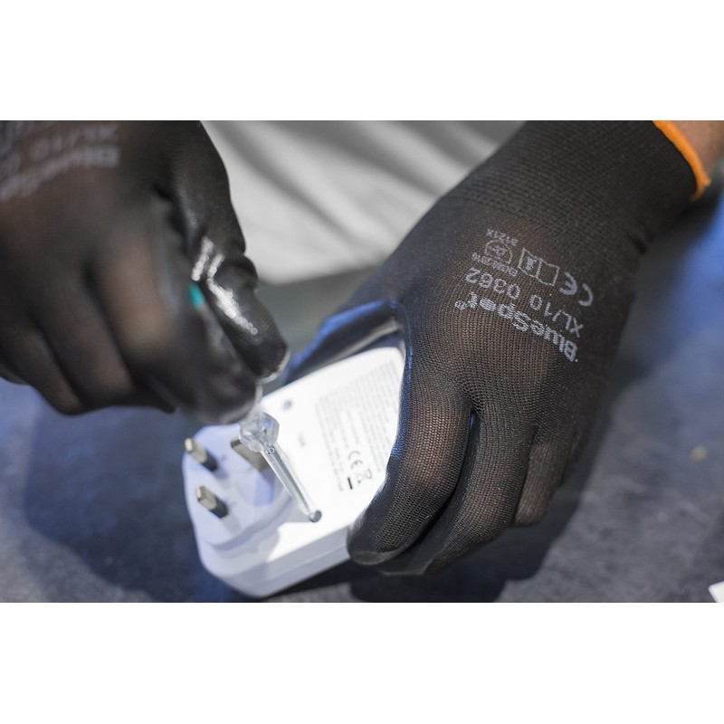 Blue Spot Tools 23008 Nitrile Grip Gloves (Medium)