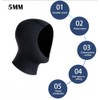 pdodo Scuba Diving Hood Diving Cap 3 mm/5 mm Neoprene