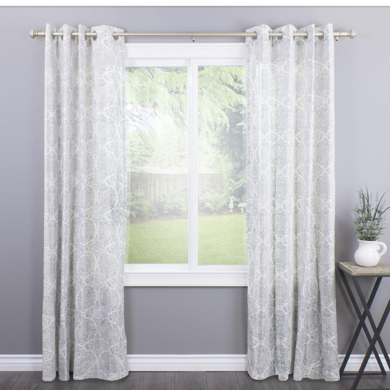 Decopolitan 1" Urn Curtain rod set, 18 to 36-Inch, Light