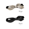 VINGTAINE H7816-BE- Barrette Ribbon, Satin, Simple, Hair Clip, Hair Accessory,