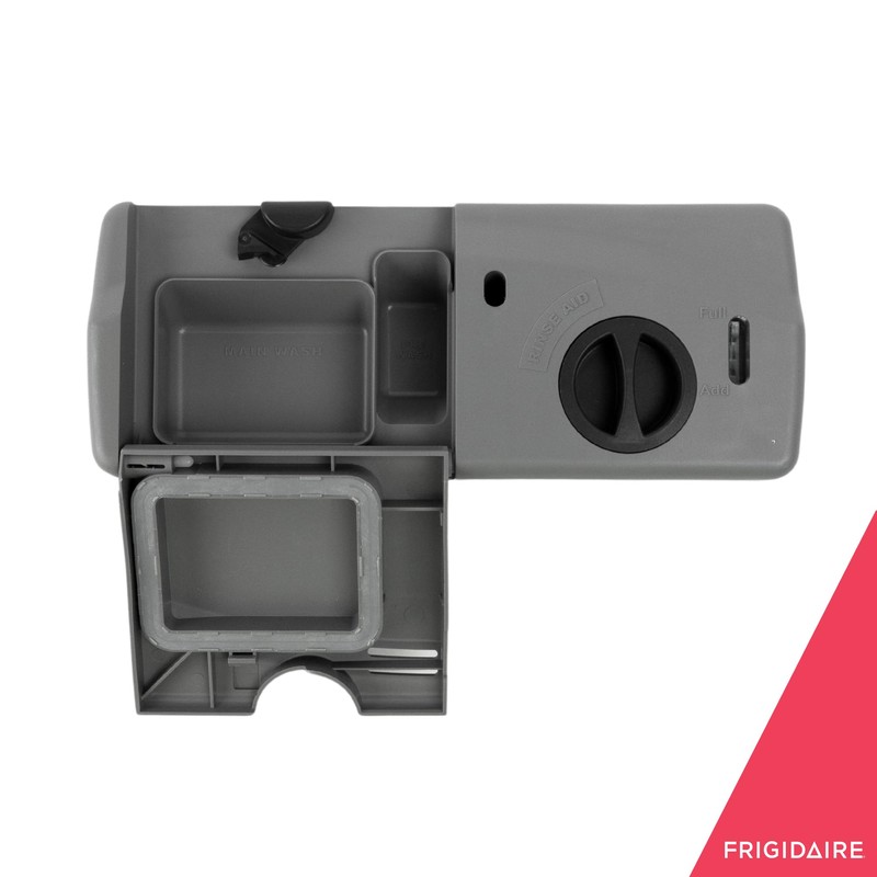 Frigidaire 5304507354 Detergent and Rinse Aid Dispenser for Dishwashers, Gray