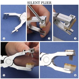 Hole Plier Silent Leather Hole Punch Stitching Hand Plier Leather Craft Tool for Belts, Purses, Watch Bands