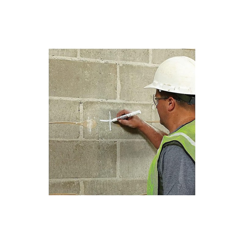 Sharpie 85018 Mean Streak Marking Stick, Broad Tip, White