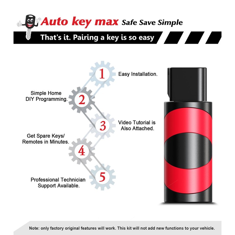 2 Programmable Key fob ,Simple Programmer Tool Compatible for 2014