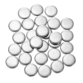 sourcing map sourcing map 100Pcs Stainless Steel Disc, 3/8"(10mm) Dia 0.08"(2mm) Thick 304 Stainless Steel Flat Round Sheet Blank Round Circle Plate for Crafts Metal Stamping and Jewelry Making