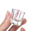 Rolabling 2PCS Nail Dappen Dish Acrylic Powder Holder Glass Nail