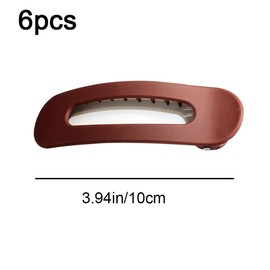 YAIYEFU 5 Stück flache Haarklammern-Set mit inneren Griffzähnen, rutschfeste französische Haarspangen für Frauen und Mädchen, sicherer Halt für alle Haartypen dick/dünn/lang (5-Farben-Set)