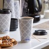 Hefty Paper Disposable Hot Cups with Lids, Leak-Resistant Disposable Coffee