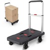 Platform Truck Foldable Push Cart Dolly 330lb Weight Capacity, Adjustable