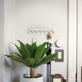 Beautiwall - Key Rack Steel Key Hanger (Standard - White)