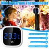 Aquarium Thermometer, Aideepen Mini Thermometer Aquarium Indoor High Precision LED