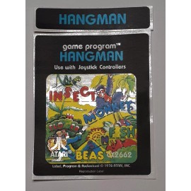 Replacement Atari 2600 Hangman Label - Machine cut just peel and stick