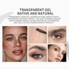 2PCS Clear Waterproof Eyebrow Gel - Long-Lasting Brow Glue for