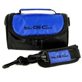 NavPal Sat Nav GPS Case Bag by TGC ® with shoulder strap and Carry Handle (Dreamy Blue & Black)