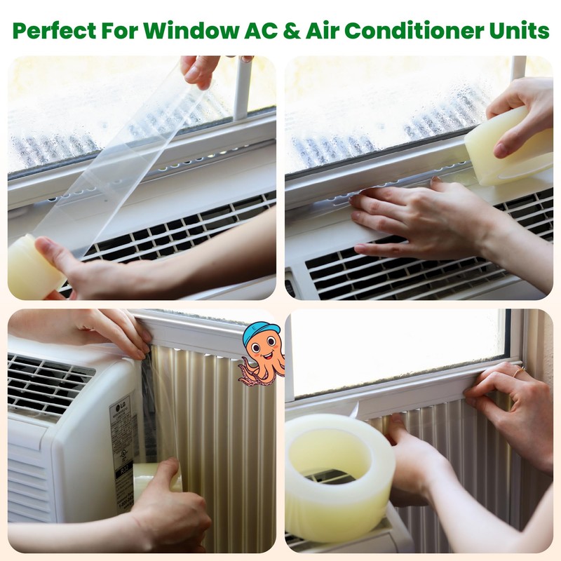 ECOHomes Window Weather Sealing Tape (2 Inch Wide) - Clear