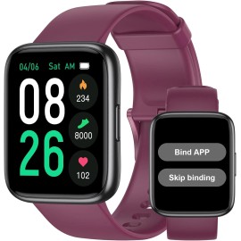 Senior Friendly Pedometer Watch No App Required Waterproof Fitness Tracker Watch